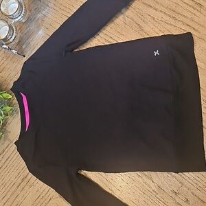 Xersion Black Sweater With Thumbholes Size 4/5